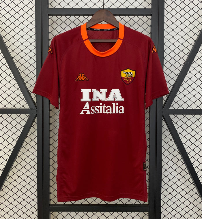 A S Roma Maillot Domicile 2000/01