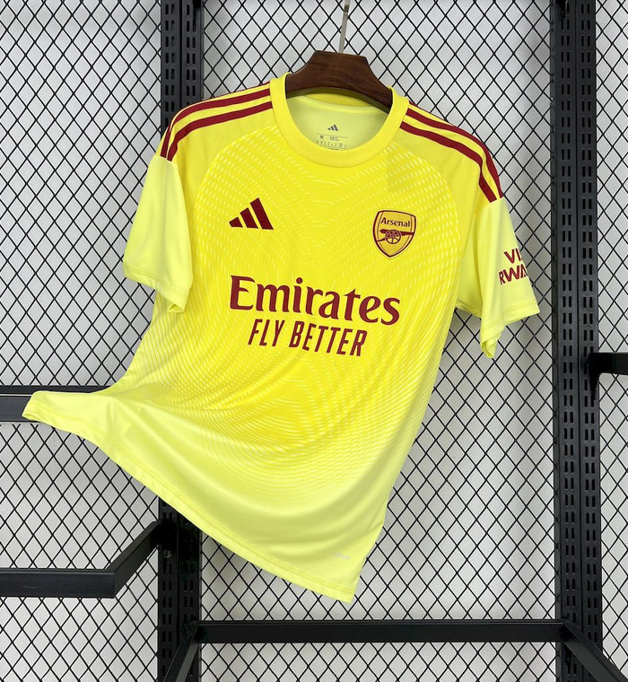 Maillot Arsenal 2025/26 Gardien – vue de face