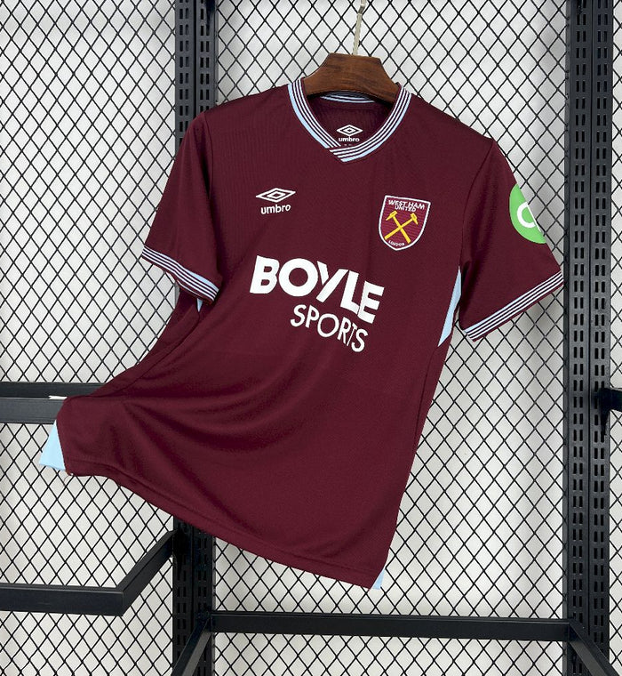 Maillot West Ham United 2025/26 Domicile – vue de face