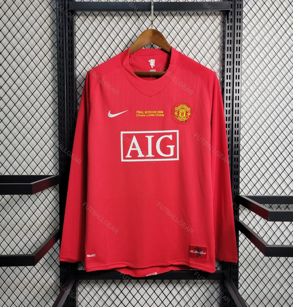 Manchester United Maillot domicile manches longues 2007/08