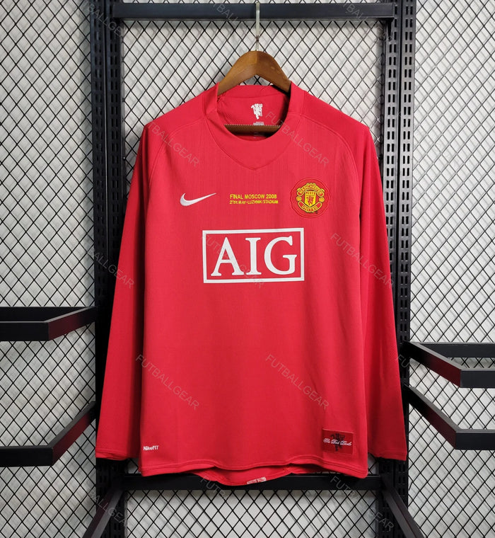 Manchester United Maillot domicile manches longues 2007/08