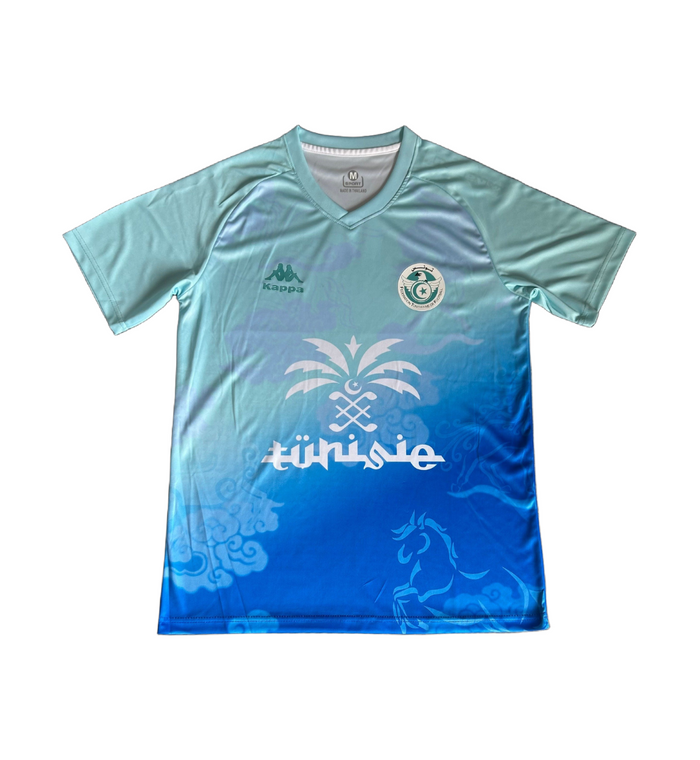 Maillot Tunisie Concept Bleu 2025 — Les Aigles de Carthage — Vue arrière