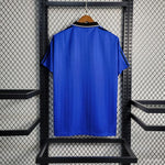Maillot rétro Argentine extérieur 1994 bleu motif losanges, écusson AFA