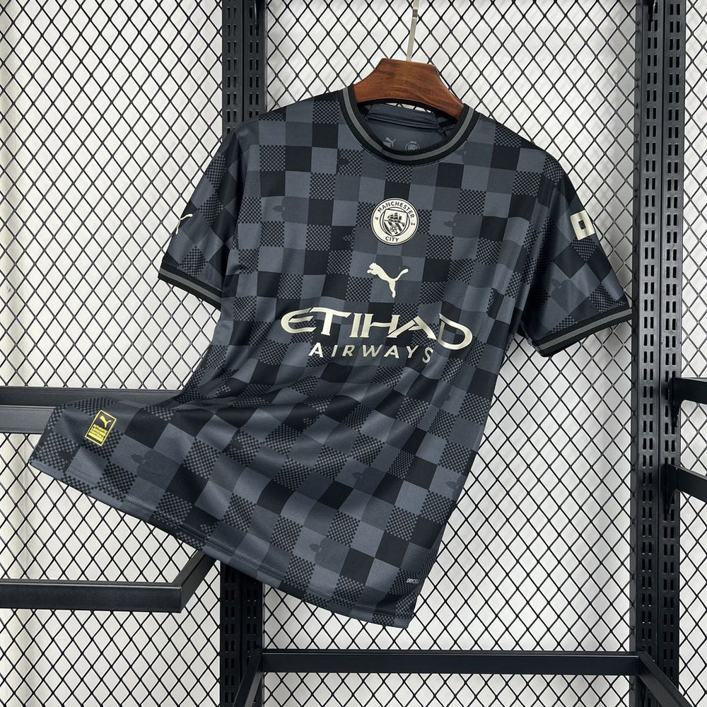 Maillot Manchester City Concept Noir 2024/25 — Skyblues Dark — Vue arrière