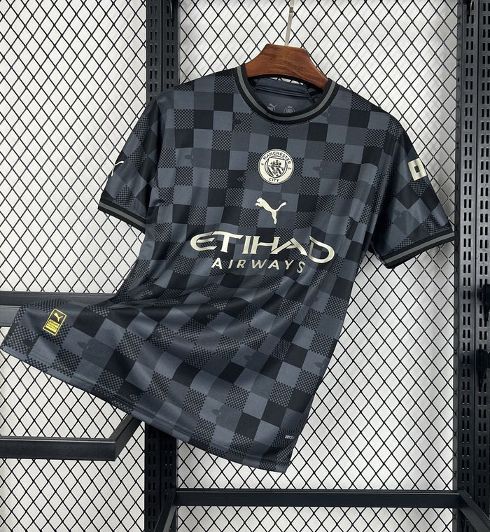 Maillot Manchester City Concept Noir 2024/25 — Skyblues Dark — Vue arrière