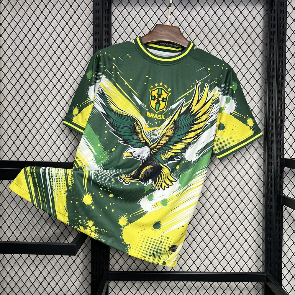 Maillot Brésil Concept Aigle Vert — Design Nature Exclusive — Vue arrière