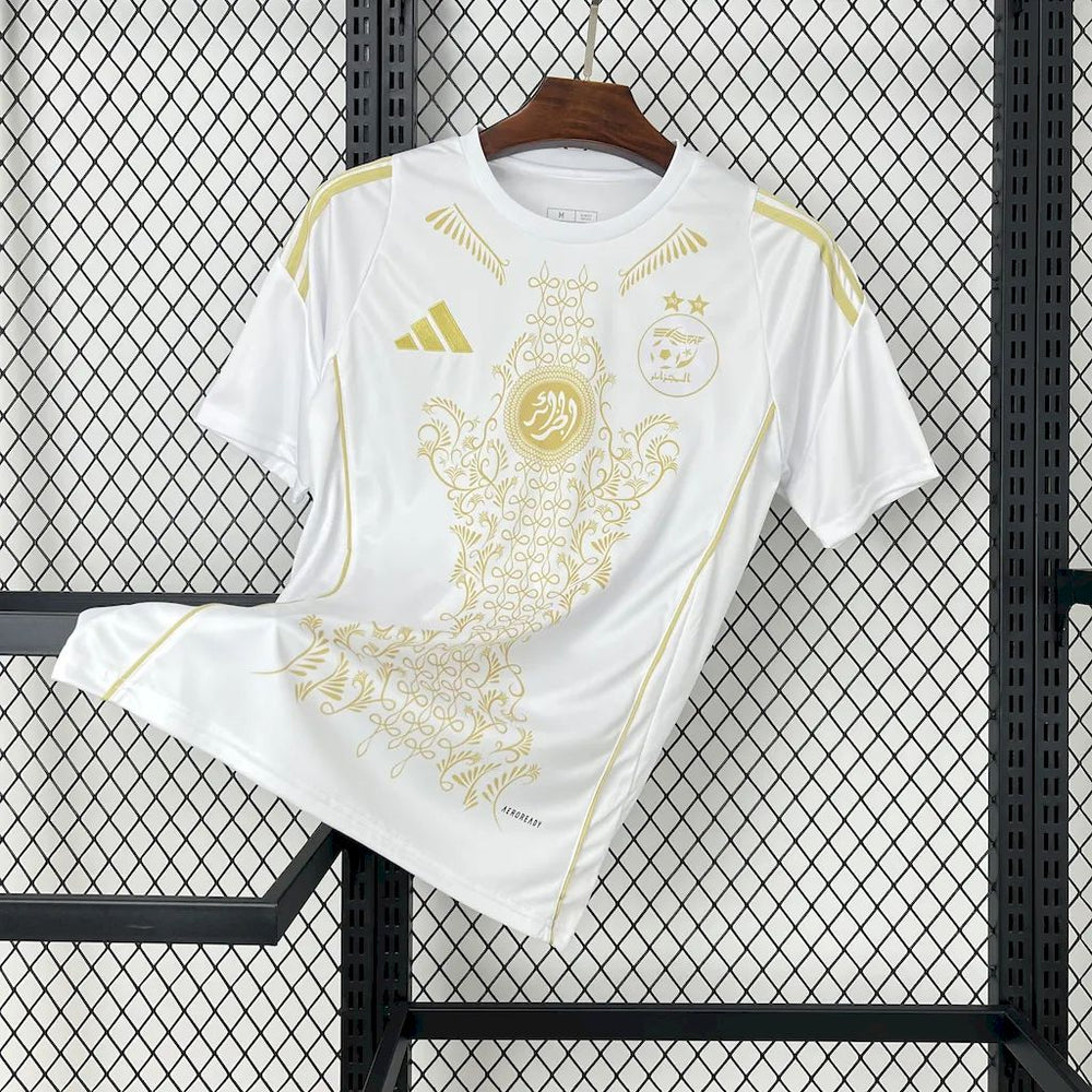 Maillot Algerie Concept Blanc et Or 2025/26 — Edition Luxe — Vue arrière
