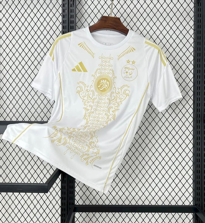 Maillot Algerie Concept Blanc et Or 2025/26 — Edition Luxe — Vue arrière