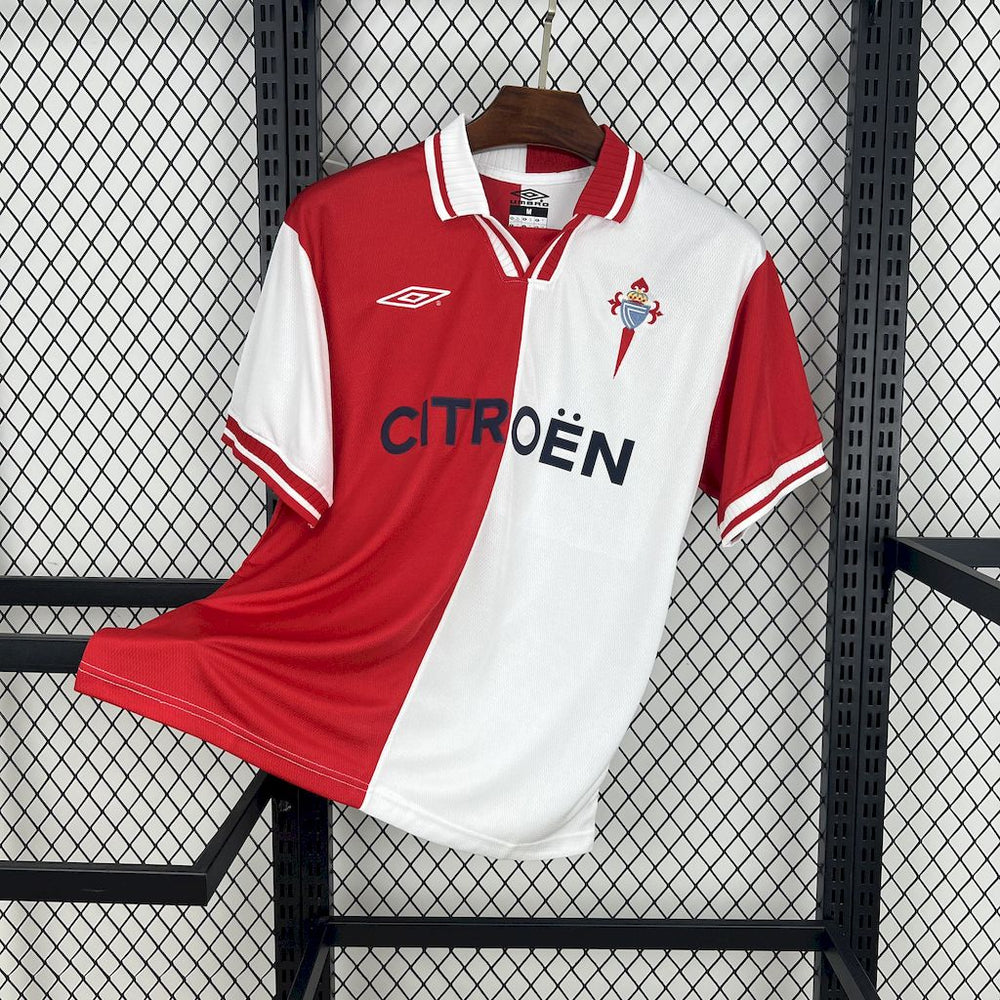 R C Celta de Vigo Maillot Extérieur 2001/02