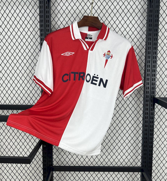 R C Celta de Vigo Maillot Extérieur 2001/02
