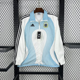 Veste Coupe-Vent Rétro Argentina 2006 — Blanc & Bleu Ciel