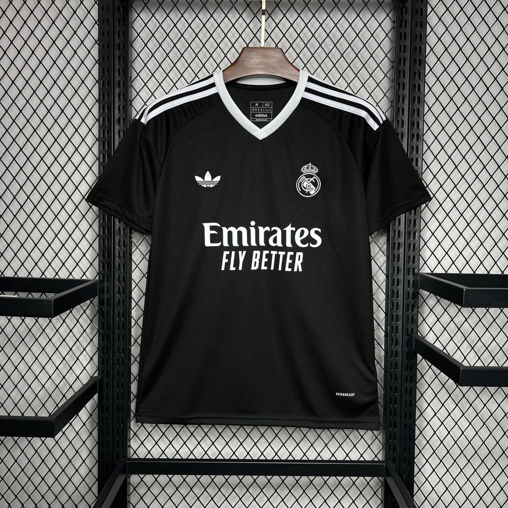 Maillot Real Madrid Concept Noir & Blanc 2024/25 — Los Galacticos Dark — Vue arrière