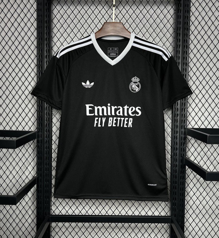 Maillot Real Madrid Concept Noir & Blanc 2024/25 — Los Galacticos Dark — Vue arrière