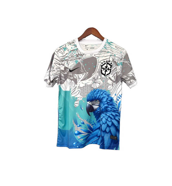 Maillot Brésil Concept Oiseau Bleu — Edition Nature — Vue arrière