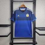 Maillot rétro Argentine extérieur 2014 bleu, vue de face