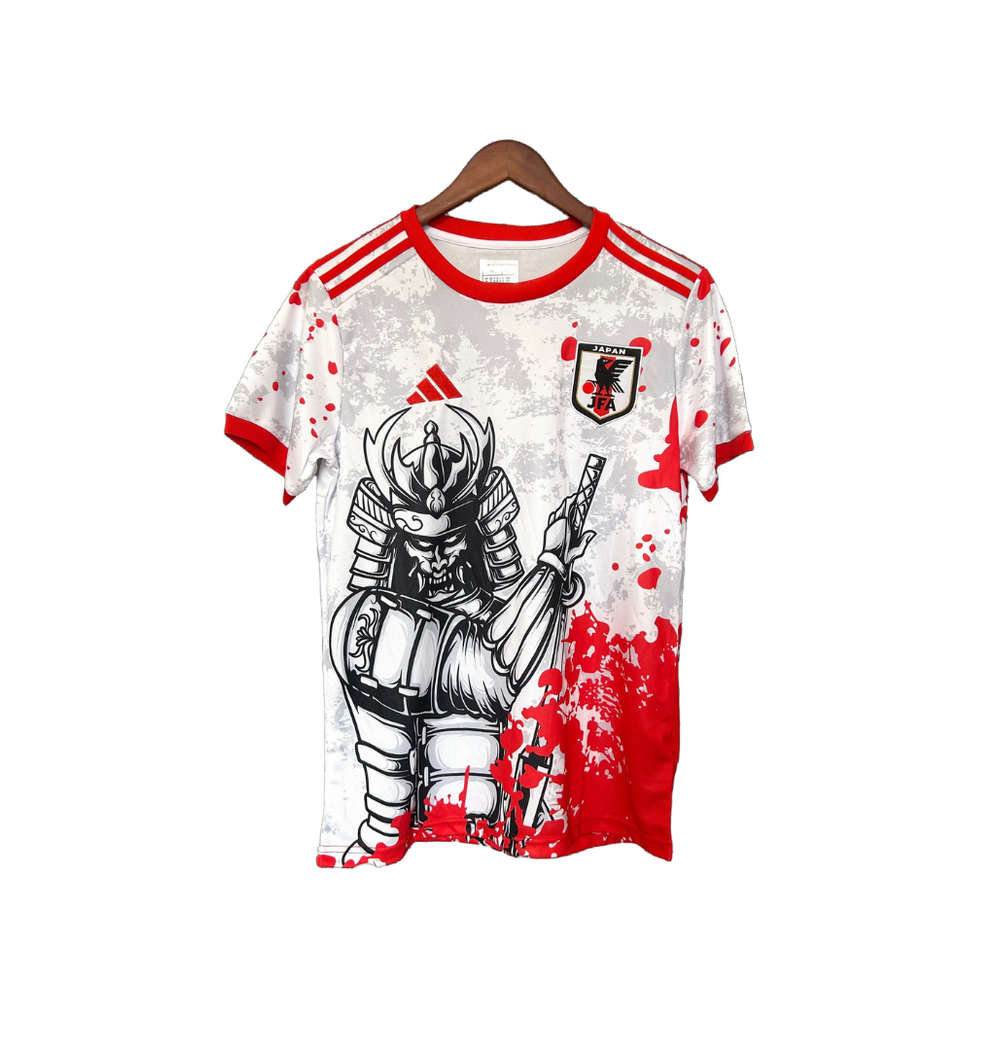 Maillot Japon Concept Samourai Rouge — Guerrier Japonais — Vue arrière