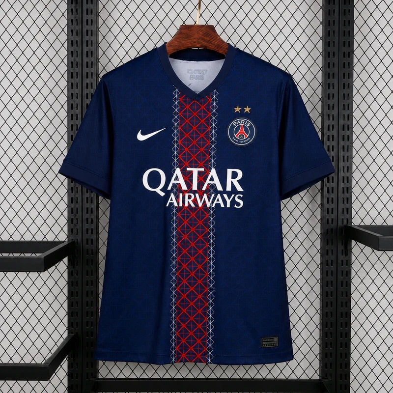 Maillot PSG Back2Back 2025/26 Edition Champions Europe bleu marine - face avant