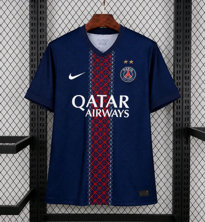Maillot PSG Back2Back 2025/26 Edition Champions Europe bleu marine - face avant