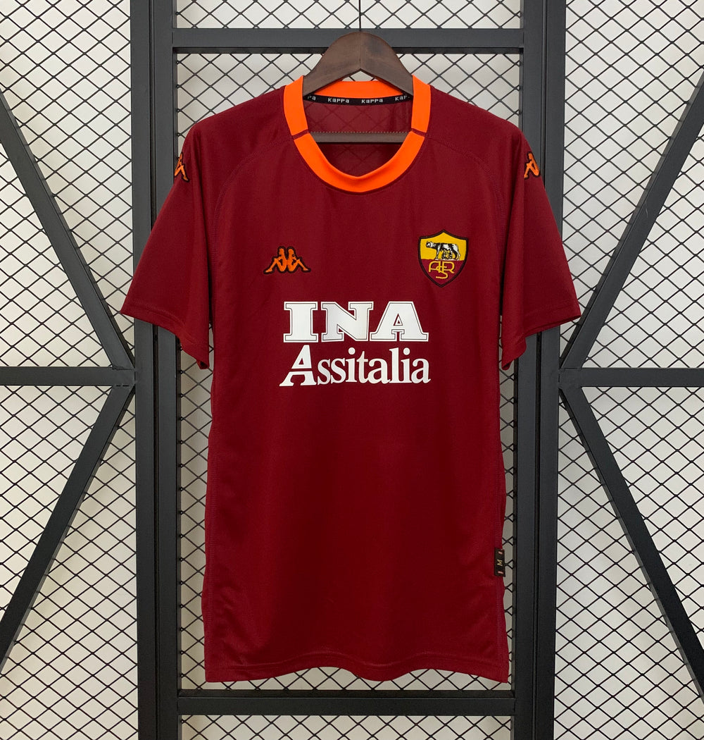 A S Roma Maillot Domicile 2000/01