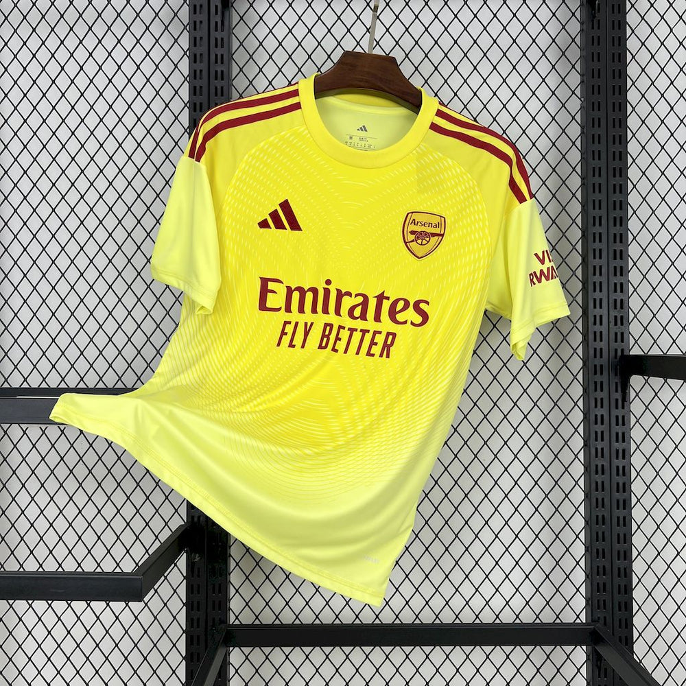 Maillot Arsenal 2025/26 Gardien – vue de face