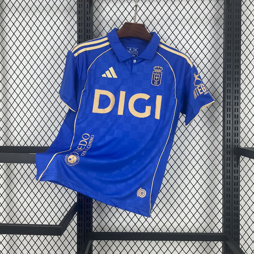Maillot Real Oviedo 2025/26 Domicile – vue de face