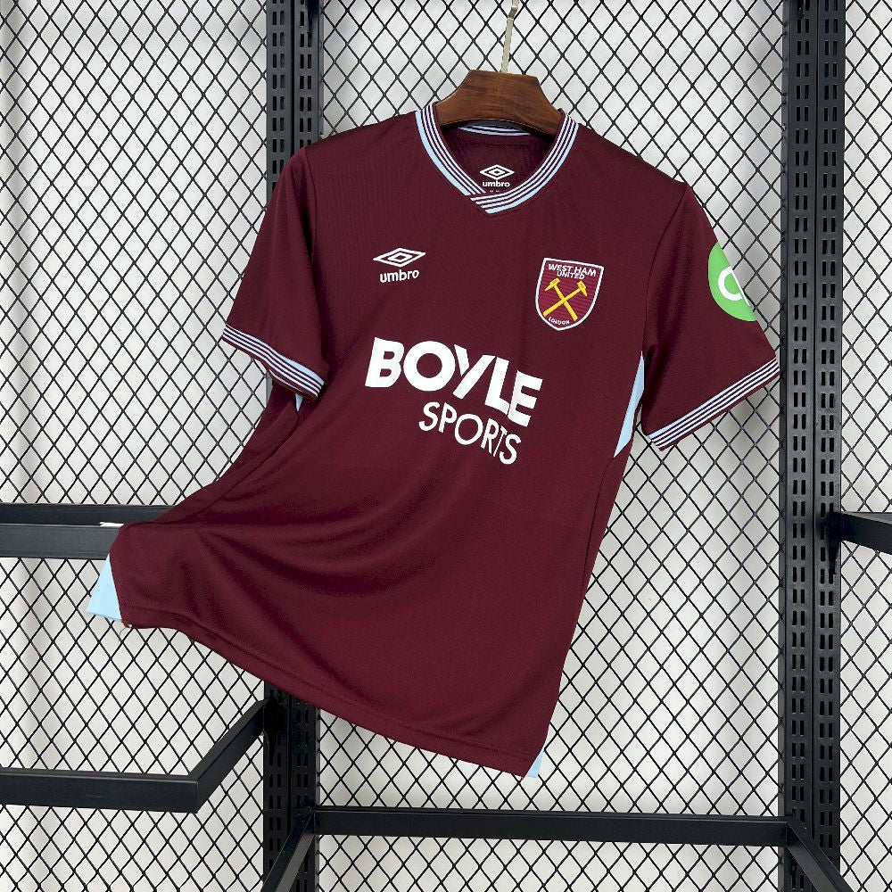 Maillot West Ham United 2025/26 Domicile – vue de face