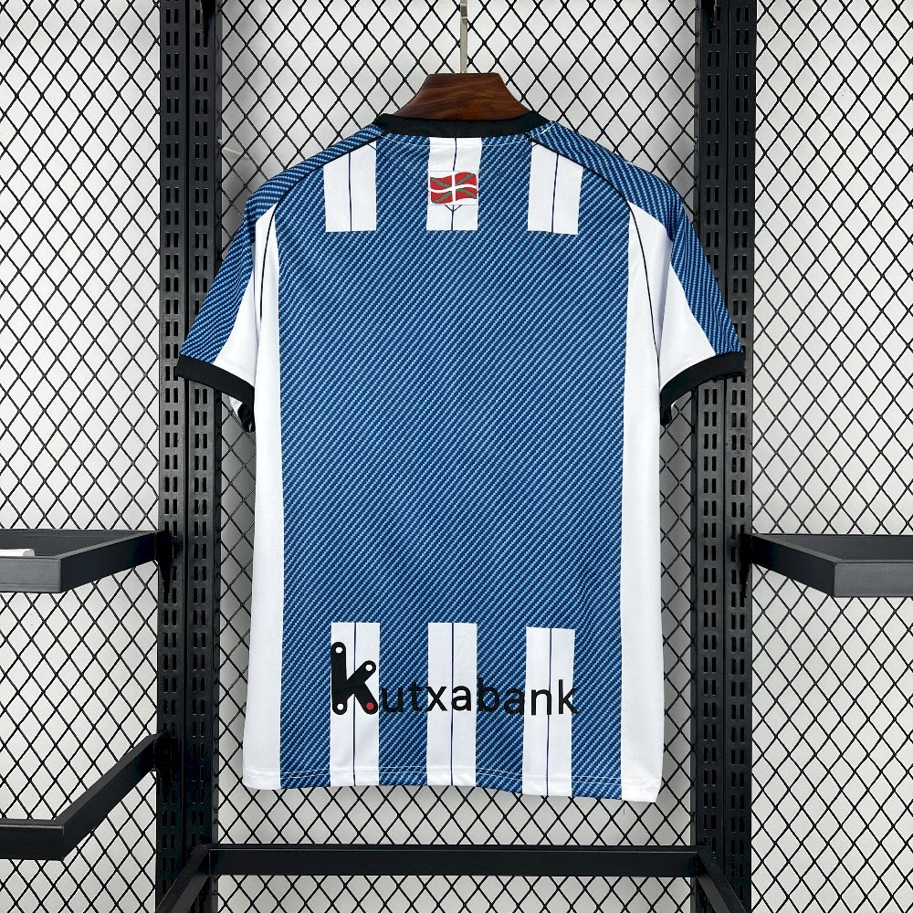 Maillot Real Sociedad 2025/26 Domicile – vue de face