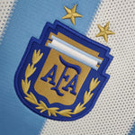 Maillot rétro Argentine domicile 2010, détail écusson AFA brodé
