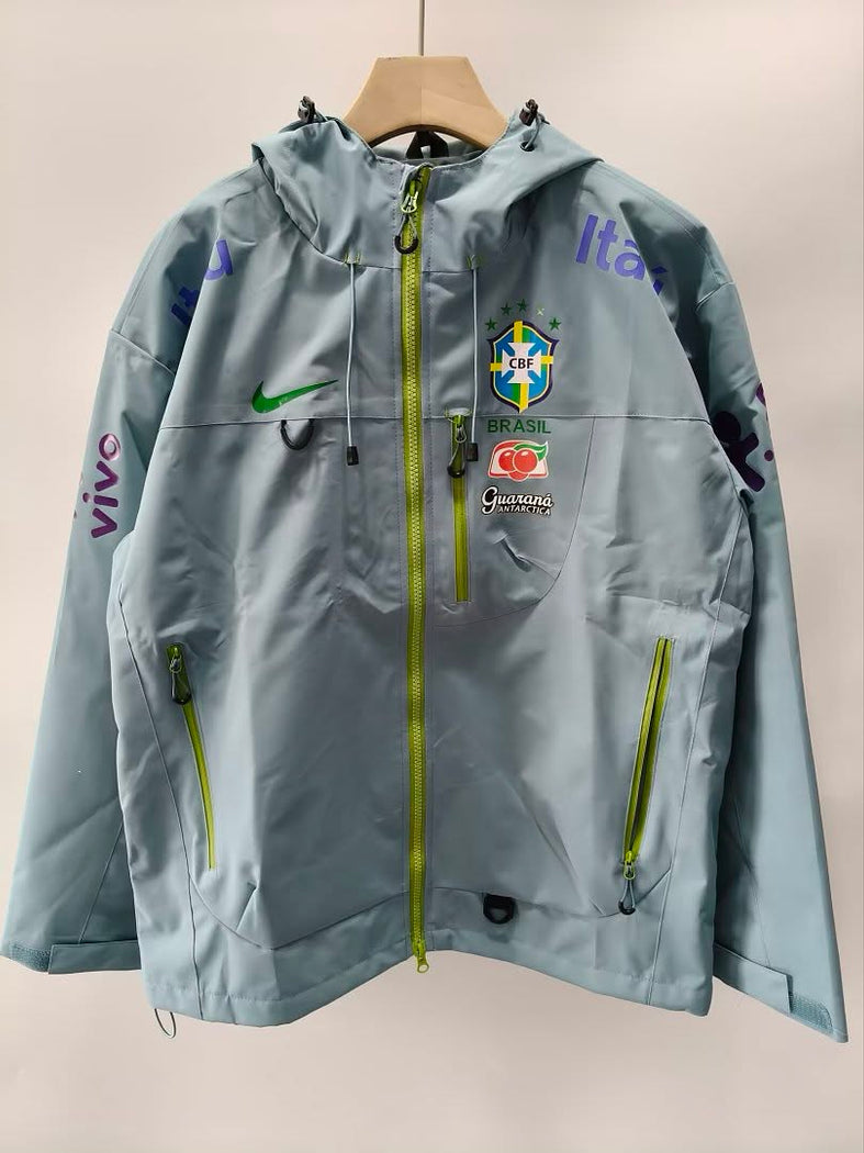 Veste Storm Brésil 2025/26 Bleu Volt — Face