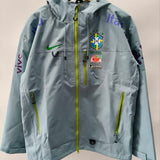 Veste Storm Brésil 2025/26 à Capuche — Bleu / Volt
