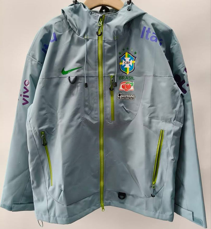 Veste Storm Brésil 2025/26 Bleu Volt — Face